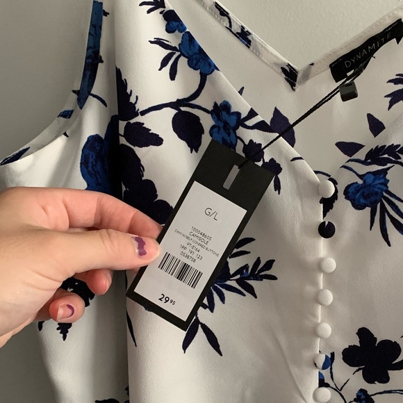 Dynamite Cami with Self-Covered Buttons - Picture 4 of 5